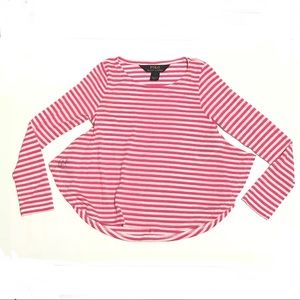 Polo Ralph Lauren Striped high-low tip lightweight